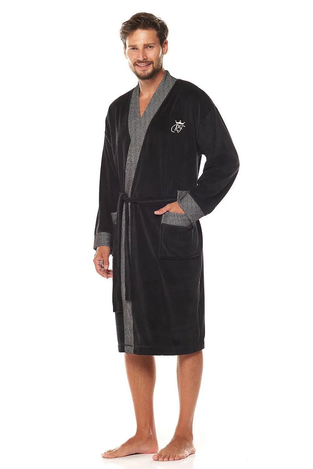 L&L collection Men's velour bathrobe - Honesty Sales