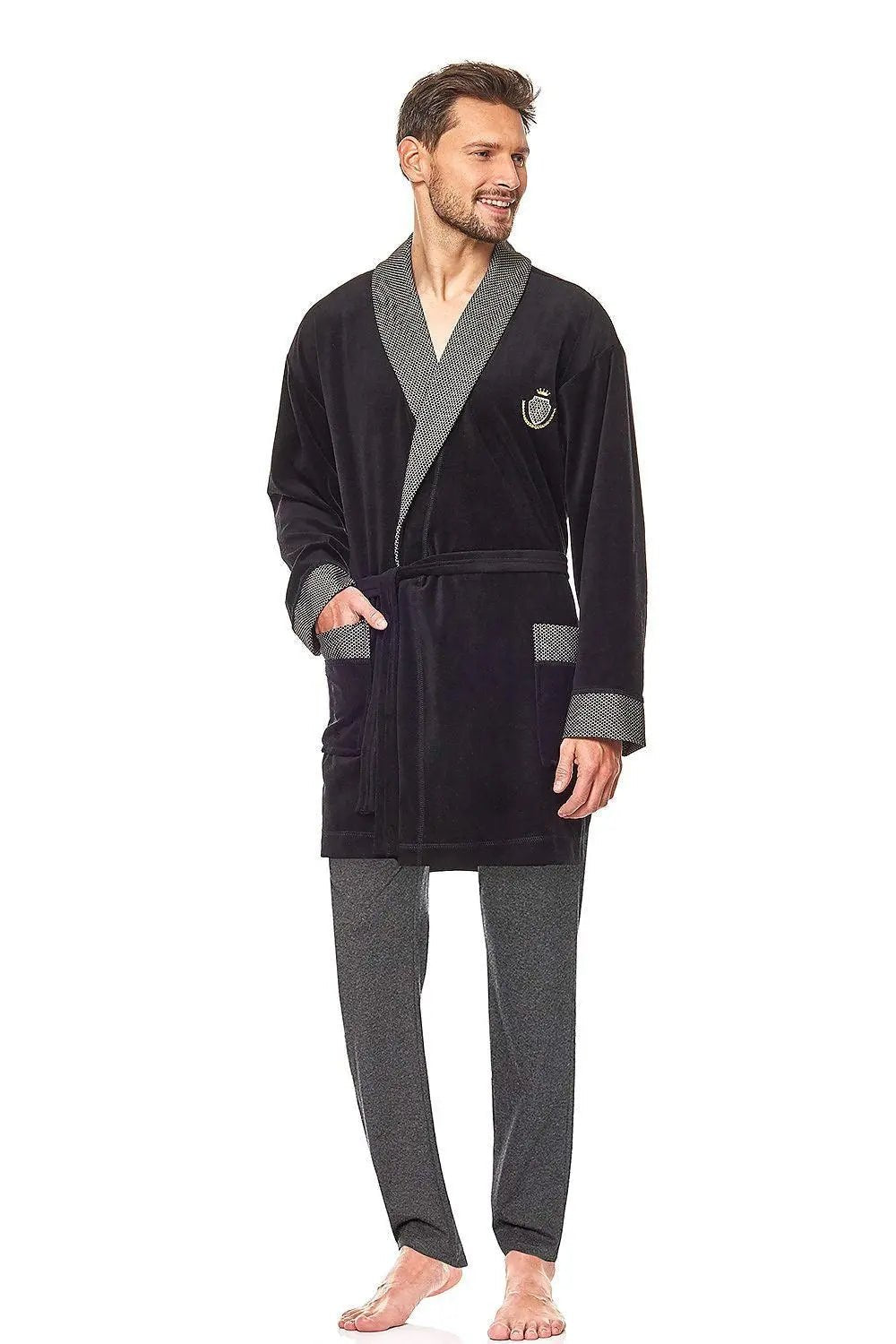 L&L collection Short men's bathrobe - Honesty Sales