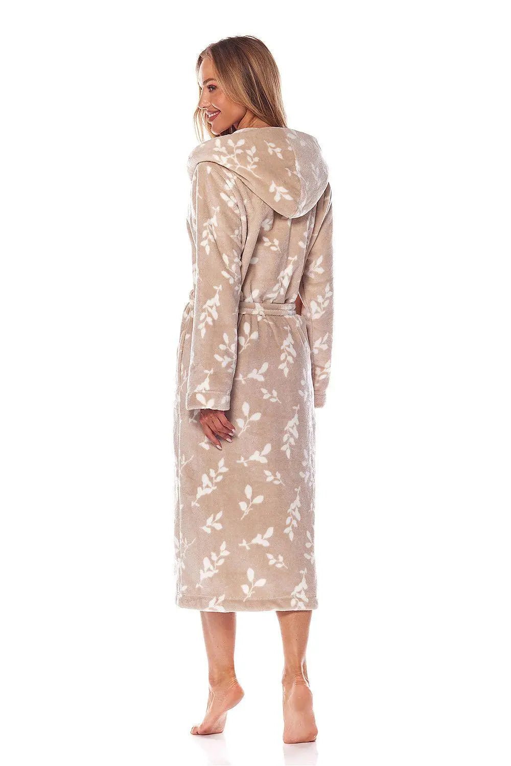 L&L collection soft and airy fabric long bathrobe - Honesty Sales