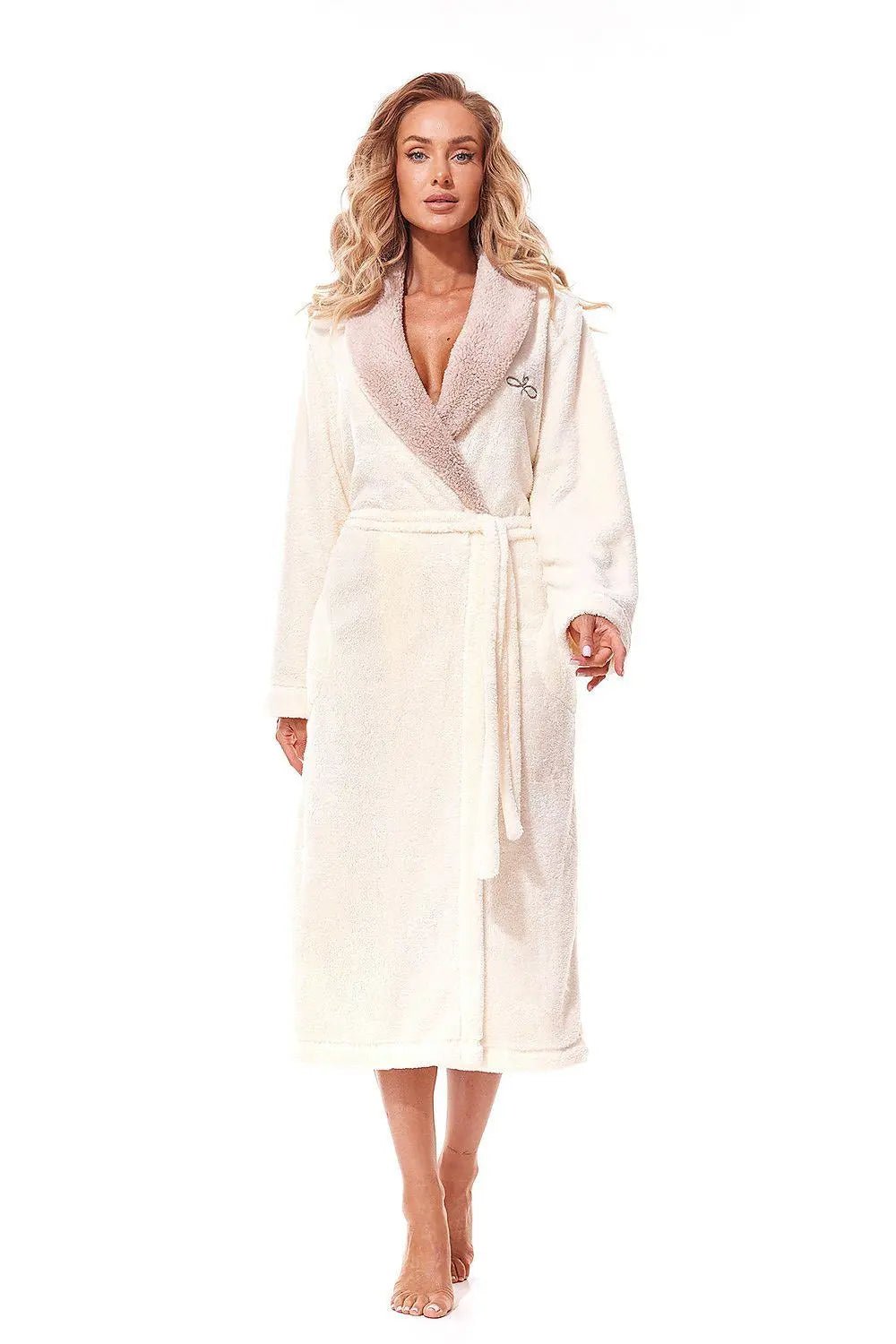 L&L collection soft knit fabric womens bathrobe - Honesty Sales