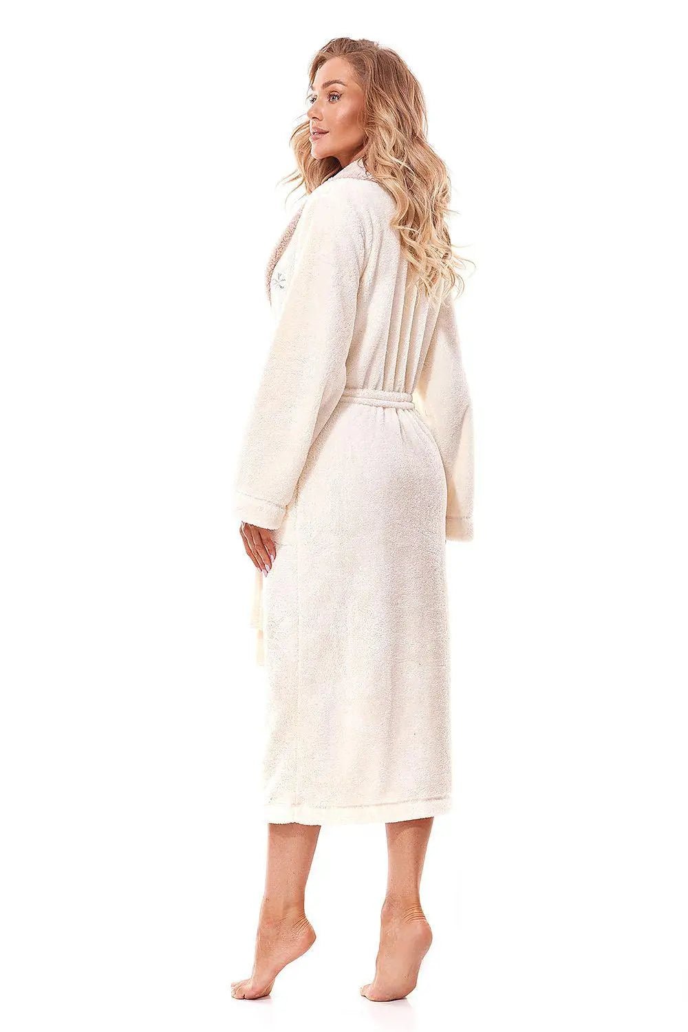 L&L collection soft knit fabric womens bathrobe - Honesty Sales