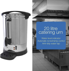 Lloytron Stainless Steel Hot Water Urn 20Ltr - Honesty Sales
