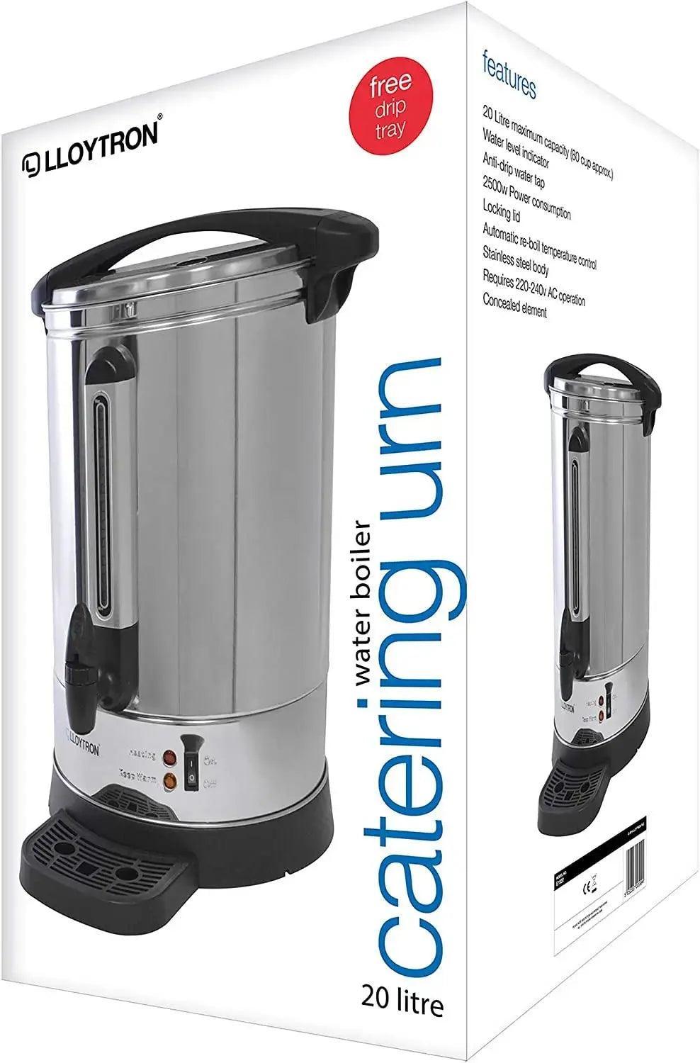 Lloytron Stainless Steel Hot Water Urn 20Ltr - Honesty Sales