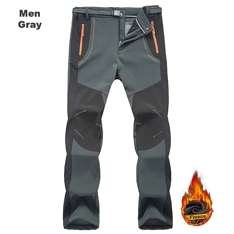 LNGXO Men’s Winter Waterproof Fleece Hiking Pants – Windproof Soft Shell - Honesty Sales