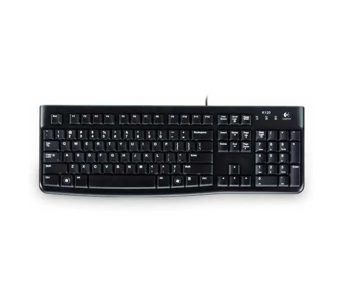 Logitech K120 Wired Keyboard, USB, Low Profile, Quiet Keys, OEM - Honesty Sales Image principale du produit