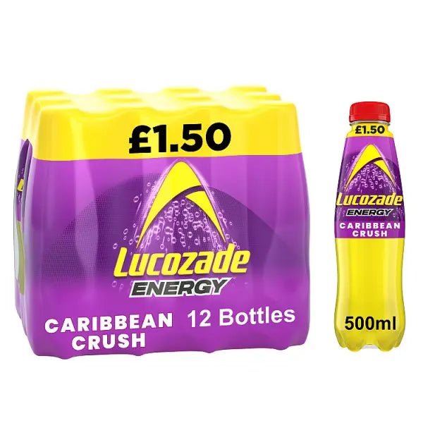 Lucozade Energy Drink Caribbean Crush 500ml (Case of 12) - Honesty Sales