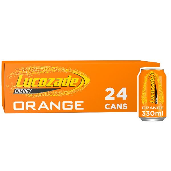 Lucozade Energy Drink Orange 330ml (24 x 330ml) - Honesty Sales
