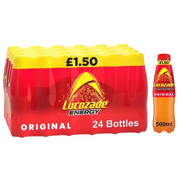 Lucozade Energy Drink Original 500ml (Case of 24) - Honesty Sales