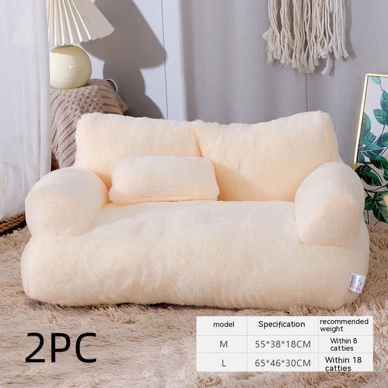 Luxury Cat Bed Sofa Winter Warm Cat Nest Pet Bed For Small Medium Dogs Cats Comfortable Plush Puppy Bed Pet Supplies - Honesty Sales