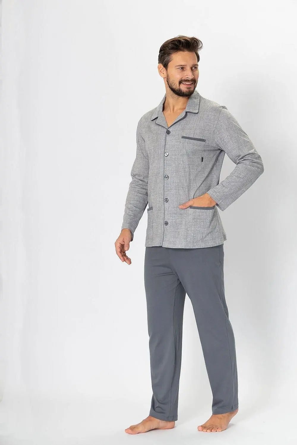 M-Max brightly colored unbuttoned men's pajamas - Honesty Sales