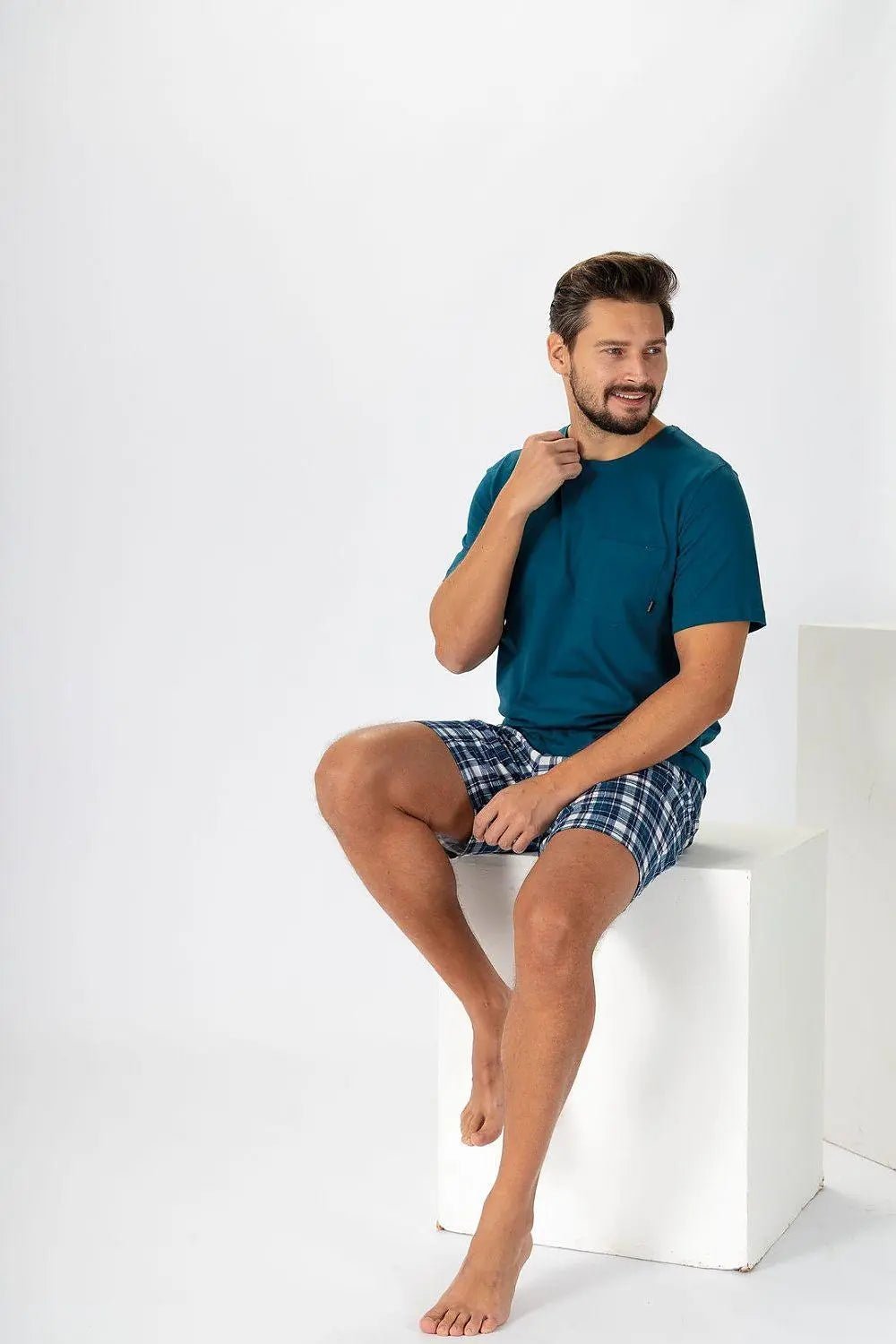 M-Max high quality cotton knit fabric men's pajamas - Honesty Sales