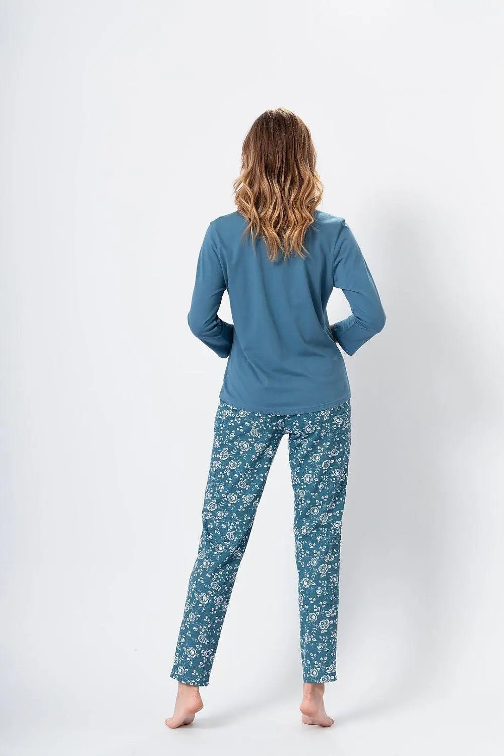 M-Max sea green color blouse and pants womens pajamas - Honesty Sales