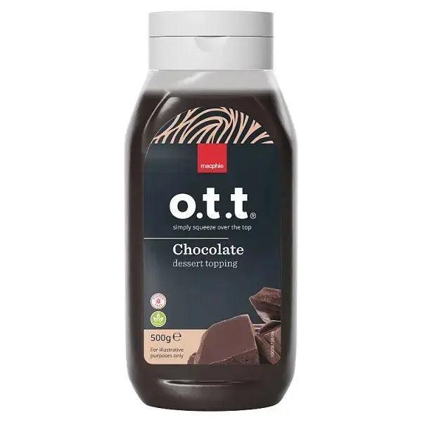 Macphie o.t.t ® Chocolate dessert topping 500g - Honesty Sales U.K