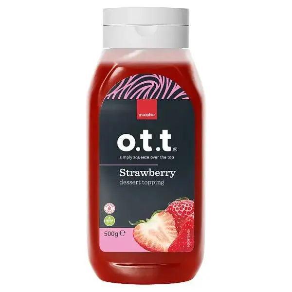 Macphie o.t.t ® Strawberry dessert topping 500g - Honesty Sales Image principale du produit