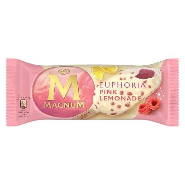 Magnum Ice Cream Stick Euphoria Pink Lemonade 90 ml - Case of 20 - Honesty Sales