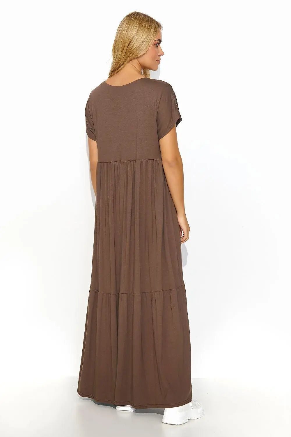 Makadamia airy, casual and fashionable maxi dress - Honesty Sales