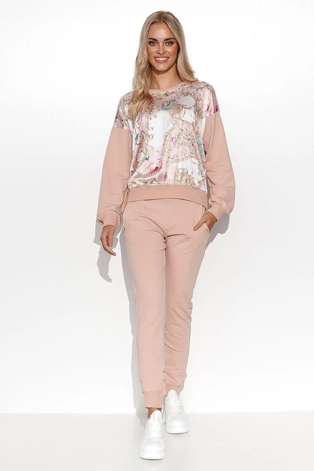 Makadamia beautiful printed womens tracksuit - Honesty Sales