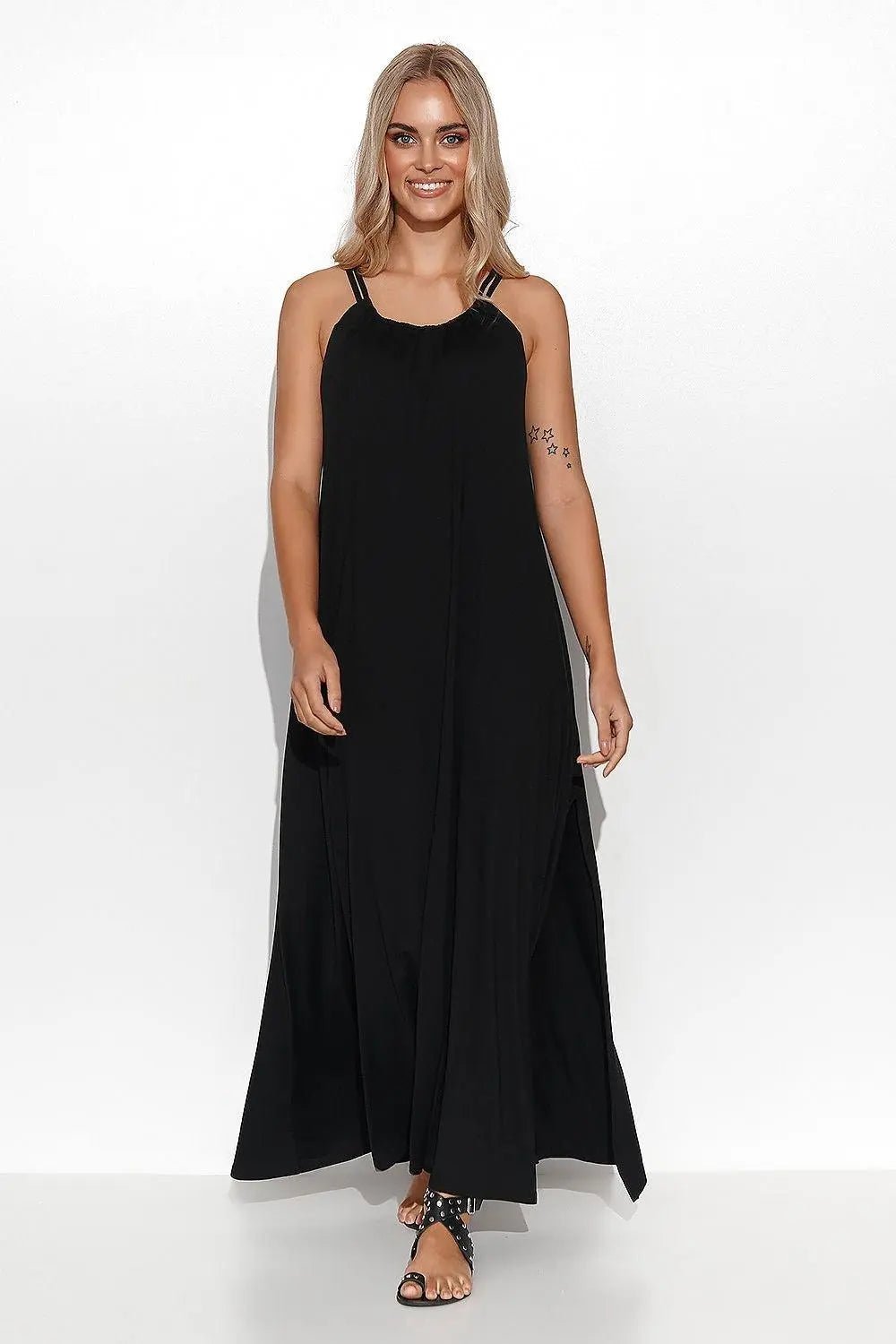 Makadamia beautiful viscose long dress - Honesty Sales