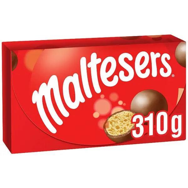 Maltesers Milk Chocolate & Honeycomb Gift Box of Chocolates Fairtrade 310g (Case of 7) - Honesty Sales
