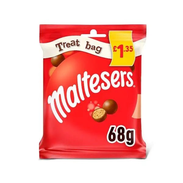 Maltesers Milk Chocolate & Honeycomb Bites Treat Bag 68g (Case of 24) - Honesty Sales