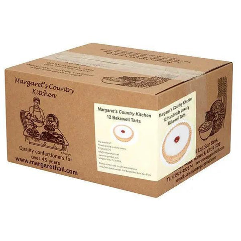 Margaret's Country Kitchen 12 Handmade Luxury Bakewell Tarts (Case of 12) - Honesty Sales U.K