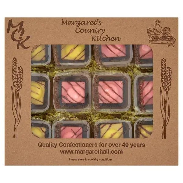 Margaret's Country Kitchen Strawberry and Lemon Fondant Fancy (Case of 12) - Honesty Sales