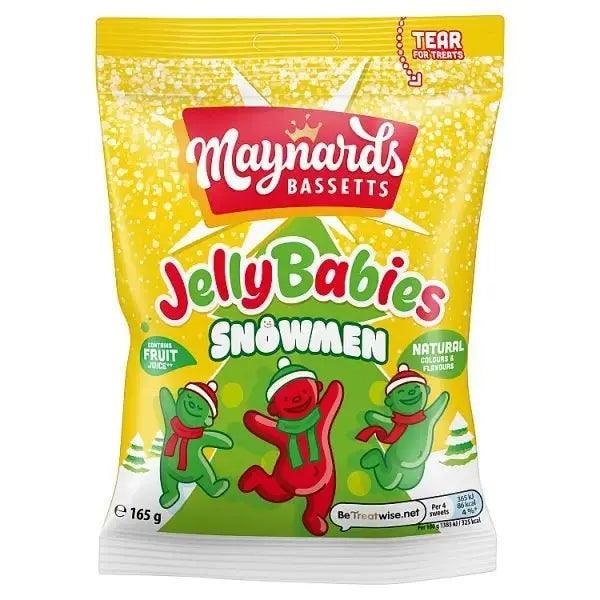 Maynards Bassetts Jelly Babies Snowmen Sweets Bag 165g (Case of 12) - Honesty Sales Image principale du produit