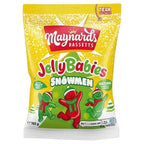 Maynards Bassetts Jelly Babies Snowmen Sweets Bag 165g (Case of 12) - Honesty Sales