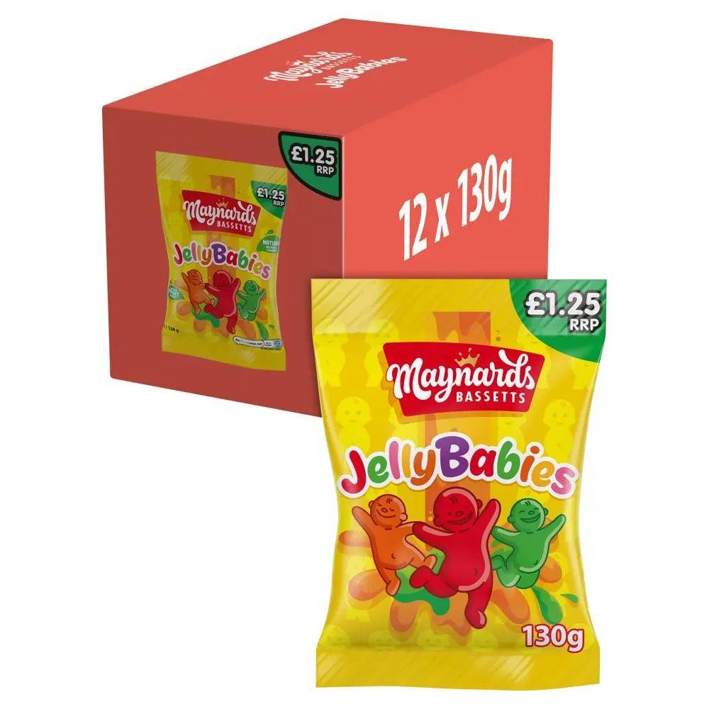 Maynards Bassetts Jelly Babies Sweets Bag 130g (Case of 12) - Honesty Sales Image principale du produit