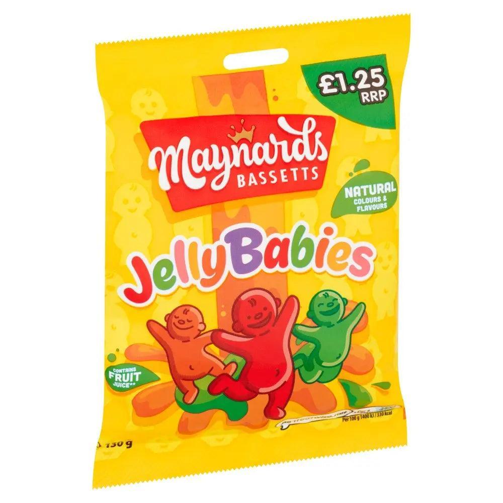 Maynards Bassetts Jelly Babies Sweets Bag 130g (Case of 12) - Honesty Sales