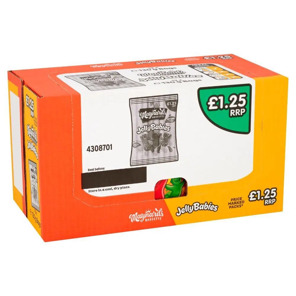 Maynards Bassetts Jelly Babies Sweets Bag 130g (Case of 12) - Honesty Sales