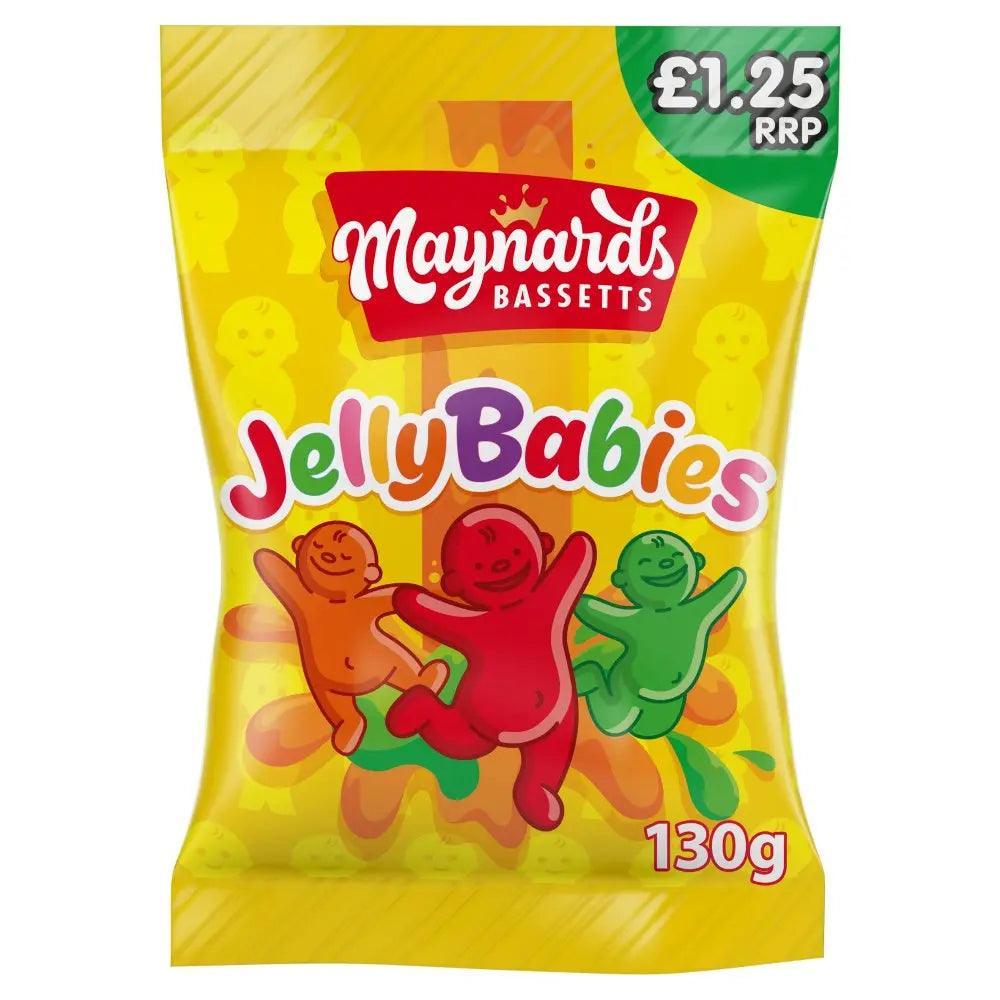 Maynards Bassetts Jelly Babies Sweets Bag 130g (Case of 12) - Honesty Sales