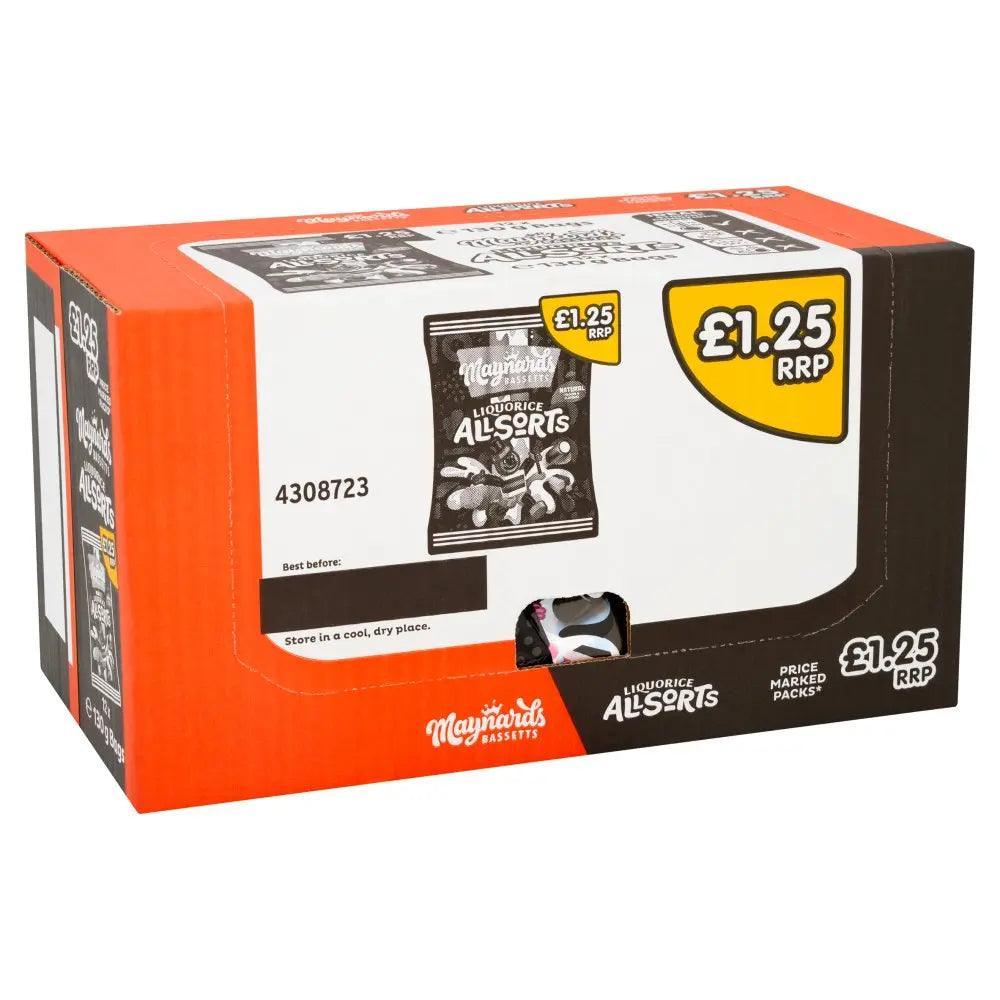 Maynards Bassetts Liquorice Allsorts Sweets Bag (Case of 10) - Honesty Sales