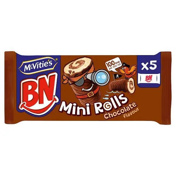 McVitie's BN Chocolate Mini Rolls Cake Bars Multipack 5 x 21.8g, 109g (Case of 12) - Honesty Sales