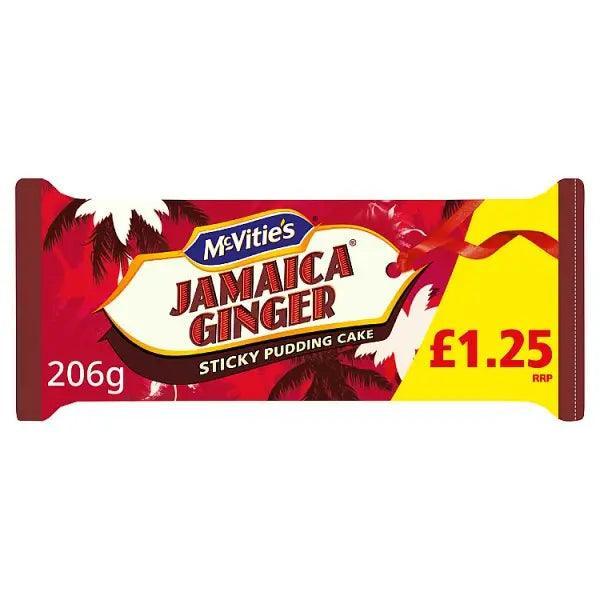 McVitie's Jamaica Ginger Sticky Pudding Cake PMP (Case of 8) - Honesty Sales
