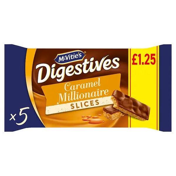 McVitie's Milk Chocolate Caramel Millionaire Biscuit Slices Snack Bars 5pk - Honesty Sales Hauptbild