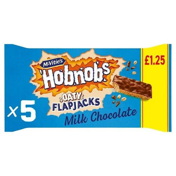 McVitie's Hobnobs 5 Oaty Flapjacks Milk Chocolate 131.8g (Case of 10) - Honesty Sales