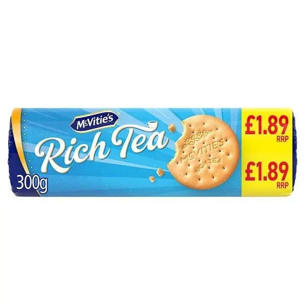 McVitie's Rich Tea Classic Biscuits 300g (Case of 12) - Honesty Sales