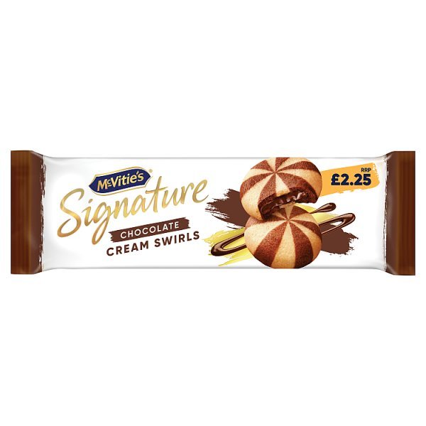 McVitie's Signature Chocolate Cream Swirls 142g (15 x 142g) - Honesty Sales