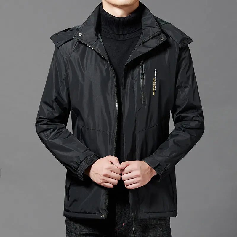 Men Coat Thickened Windproof And Warm - Honesty Sales