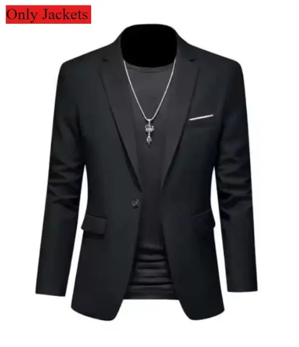 Men’s 3 - Piece Business Casual Suit – Blazer, Vest & Dress Pants, Slim Fit, Big & Tall (US Size) - Honesty Sales