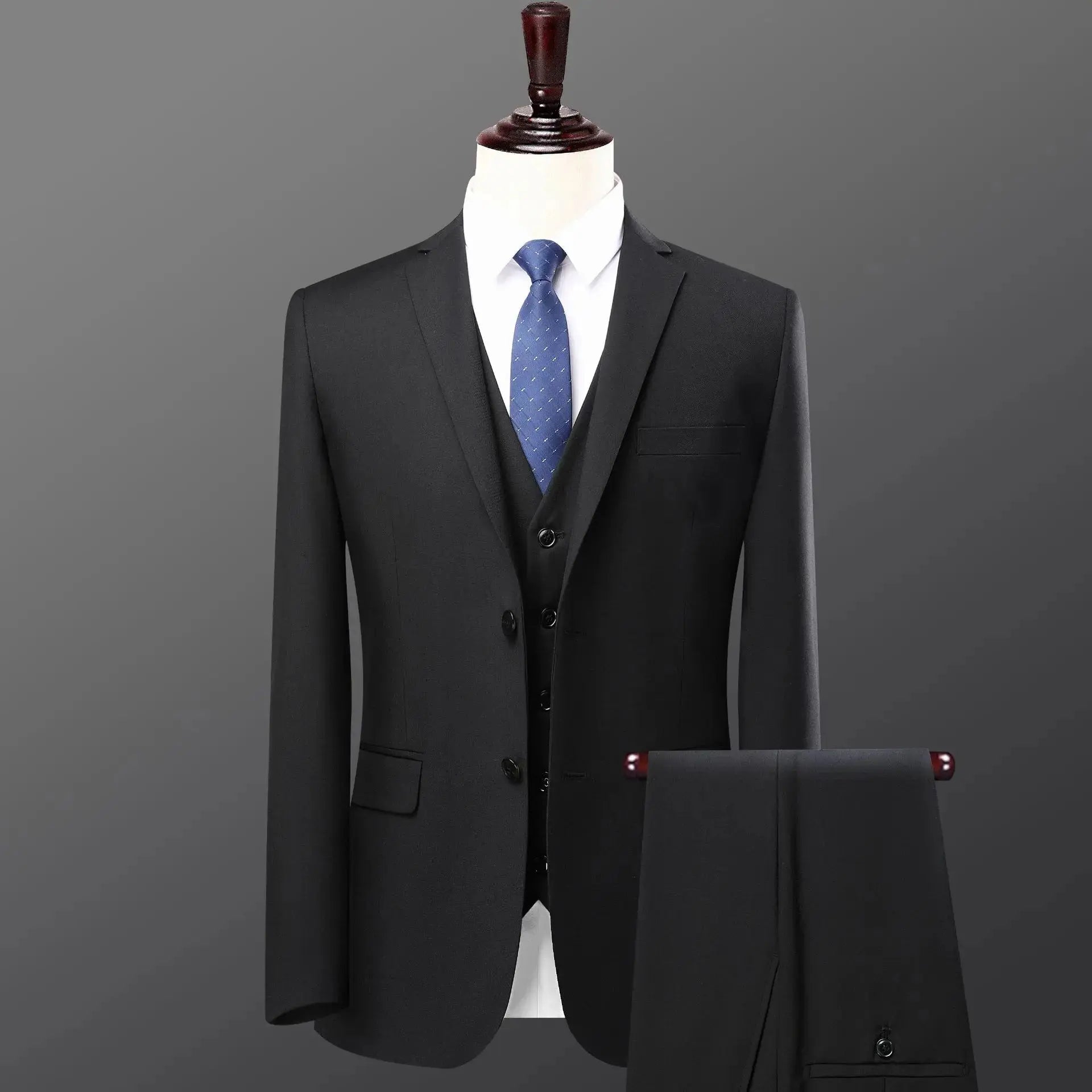 Men’s 3 - Piece Slim Fit Suit – Single Breasted Business & Wedding Set - Honesty Sales
