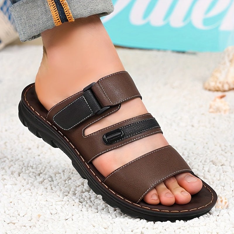 Men’s All - Season Non - Slip Sandals – Wear - Resistant Outdoor Slippers (3 Colors) - Honesty Sales
