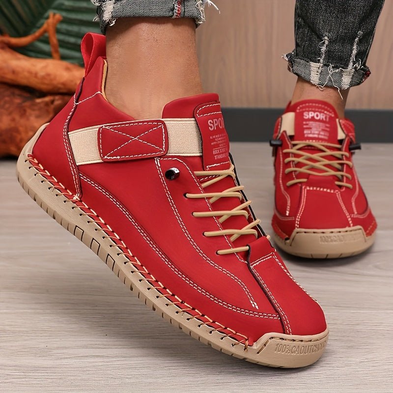 Men’s Ankle Outdoor Sneakers – Durable Lace - Up & Hook - and - Loop Hiking Shoes, All - Season Casual Sports Boots - Honesty Sales