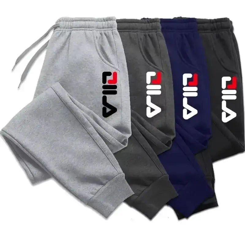 Men's Autumn Winter Fleece Joggers – Drawstring Fitness & Sports Sweatpants (WK007) - Honesty Sales