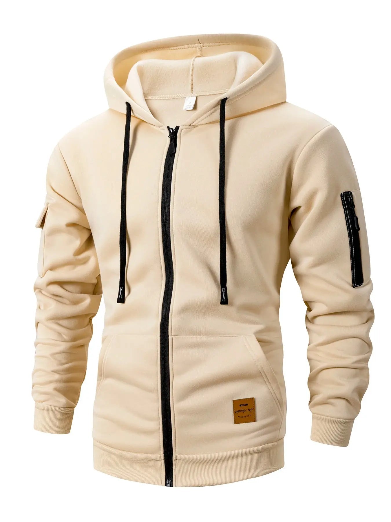 Men’s Autumn Zip - Up Hoodie – Slim Fit Sweatshirt Jacket - Honesty Sales