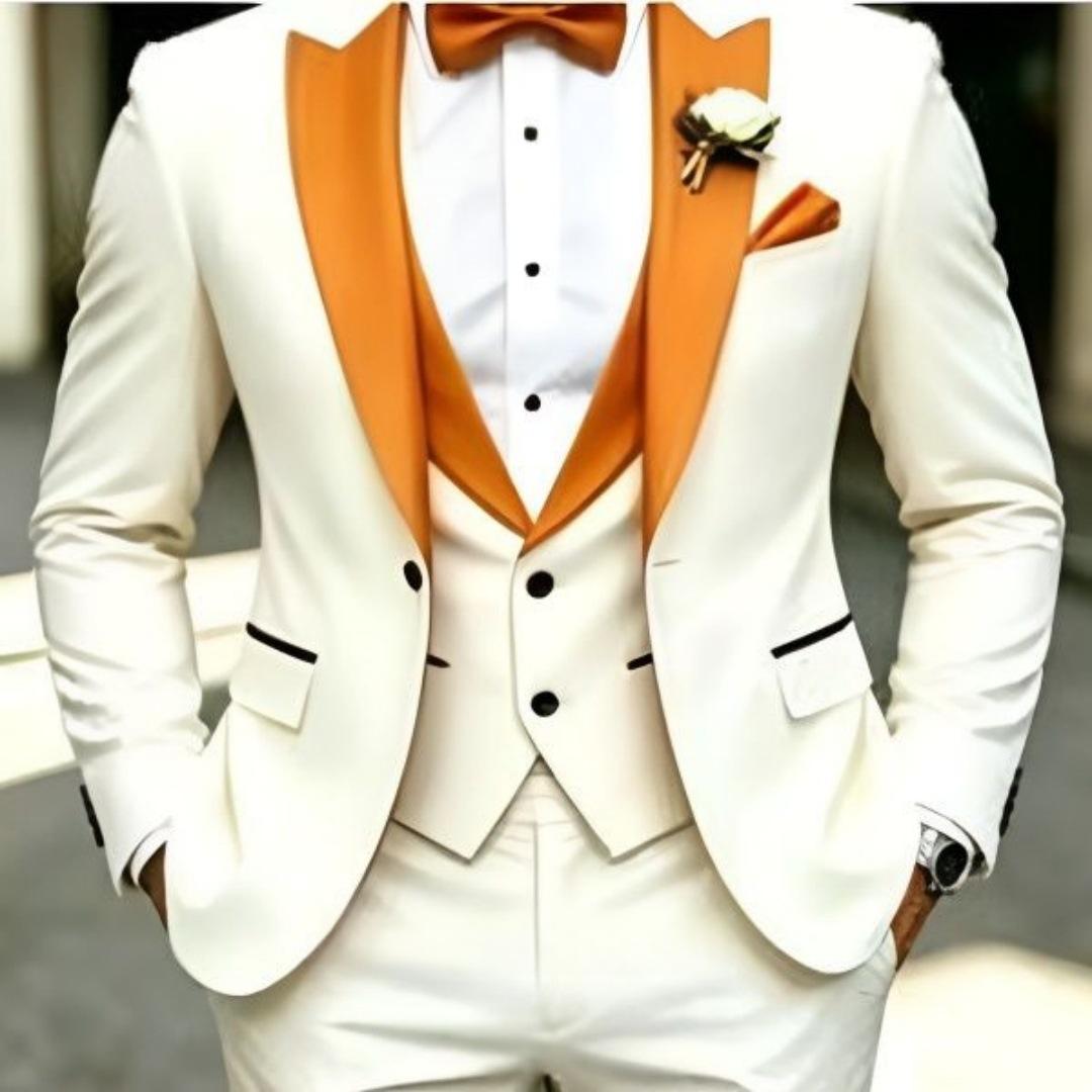 Mens Business Formal Casual Three-Piece Suit - Honesty Sales