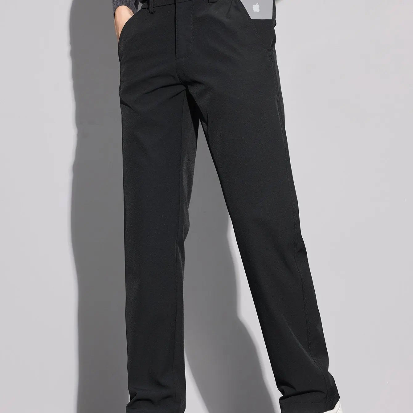 Men’s Business Straight - Leg Chino Pants – Multi - Pocket, Mid - Rise - Honesty Sales
