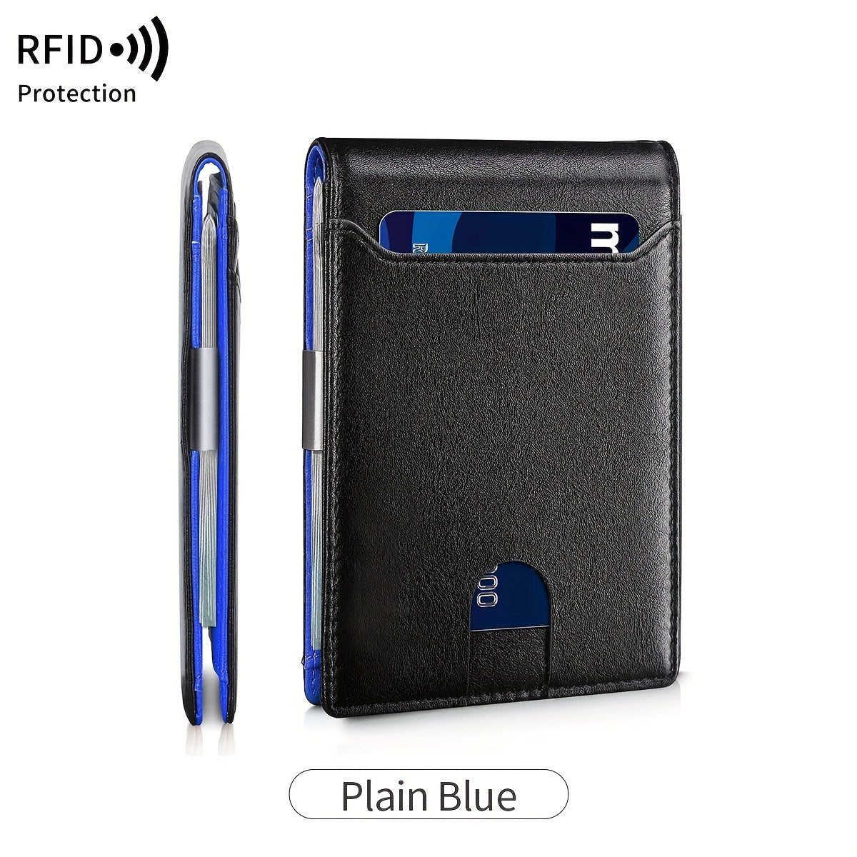 Men’s Carbon Fiber RFID Blocking Wallet – Ultra - Thin Minimalist Bifold Front Pocket Card Holder with Coin Purse - Honesty Sales