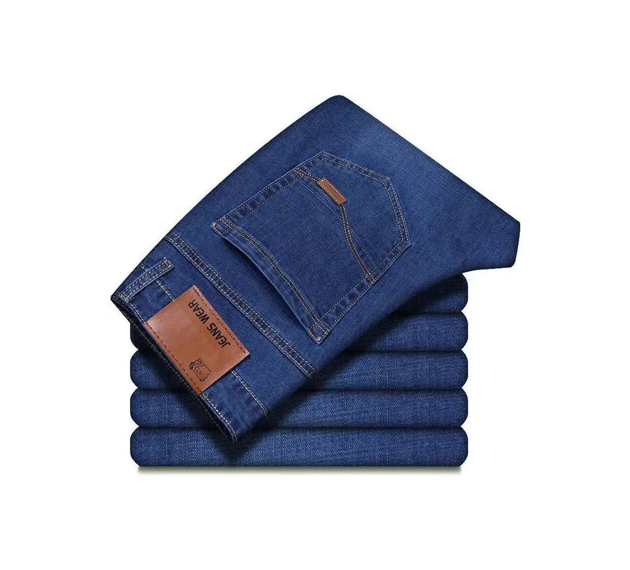 Men’s Cotton Blend Waffle Trousers – Straight Business Casual Pants - Honesty Sales